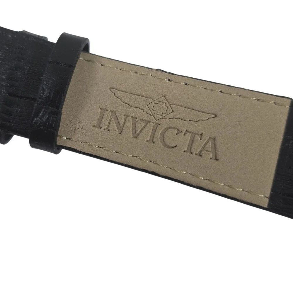 Invicta Vintage Collection Watch 25757 Rose Gold Case Croc Leather Band